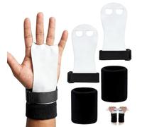 1 par de manijas de gimnasia de piel con sujeción del puño, protectores de palmas de gimnasia, manopla Crossfit para entrenamiento deportivo Accesorios para barras de fitness Cross Training y