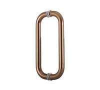 1 Par De Manijas De Puerta De Empuje Y Tracción, Tiradores De Puerta Corrediza De Granero, Diseño De Tubo Redondo De Acero Inoxidable, Capacidad De Carga De 100 Kg(Color1,Hole spacing 27.5cm)