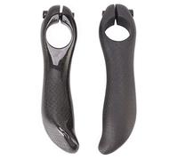 1 par de manillares auxiliares para bicicleta que reducen la fatiga y proporcionan un agarre cómodo. Extremos de manillar de bicicleta de fibra de carbono. (Mate)