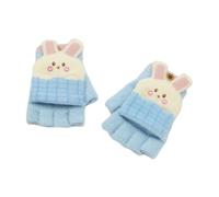 1 Par De Manoplas Medio Dedo Para Niños Para Uso Activo Aire Libre En Climas Fríos Guantes A Prueba Con Volteada Medio Dedo Guantes Esquí Y Ciclismo