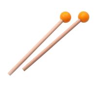 1 par de mazos de marimba con cabeza de goma y mango de madera de haya baquetas de percusión para xilófono glockenspiel y tambor de lengüeta de acero juego de mazs de marimba mazo de madera de 18,5