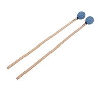 1 par de mazos de marimba duros medianos con mango de arce, palitos de percusión de la cabeza del hilo para xilófono,vibráfono y kit de batería,cabezal lana duradera,agarre cómodo (Azul)