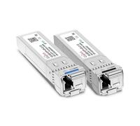 1 par de módulos 10GBASE-BX40-UD BiDi SFP+, TX 1270nm/1330nm, RX 1330nm/1270nm, 40km DOM Simplex LC/UPC SMF, transceptor óptico Mini Gbic para genéricos