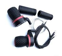 1 par de palancas de cambios y empuñaduras de bicicleta, 21 velocidades, 7 clases, mango de palanca de cambios con cables, goma ABS, diseño ergonómico para ciclismo