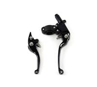 1 Par De Palancas De Tambor De Manija Freno Embrague Universales Para Motocicleta ASV CRF YZF XR CQR Manillar Vehículo Todoterreno Embrague De Bocina De Toro(Black)