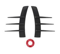1 par de Parachoques Lateral embellecedor de ventilación de Aire Universal Guardabarros de Coche Pegatinas de ventilación Laterales Kit de alerón de Aletas Suaves para 1 Serie E90 (Estilo de Fibra de