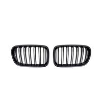 1 Par De Parrillas Delanteras De Carreras Para X3 F25 2010 2011 2012 2013 Dual 2 Listones Reemplazo De Rejilla De Parachoques De Doble Línea Rejillas Frontales Radiador(Matte Black)