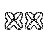 1 par de pedales de bicicleta, 9 * 8.5cm, adaptador de plataforma de pedal de clic, adaptador de montaje de pedal, pedal de bicicleta, antideslizante, cierre rápido de zapato de aleación de aluminio