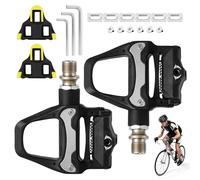 1 par de pedales de bicicleta antideslizantes, ligeros, pedales de fibra de nailon ligeros, pedales de autobloqueo para bicicleta, juego de accesorios para MTB Gravel Sds con clic, pedales de carreras
