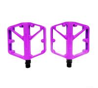 1 par de pedales de bicicleta de montaña con rodamientos DU para rotación suave aleación de aluminio piezas de repuesto de bicicleta de carretera (rosa)