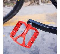 1 par de pedales de ciclismo de tubo de carbono de alta resistencia, pedales de plataforma ancha, adecuados para bicicletas de montaña, bicicletas de durabilidad