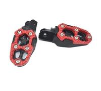 1 Par De Pedales De Reposapiés De Metal De 8 Mm Estriberas(Red)