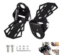 1 par de pedales traseros para bicicleta, asiento trasero plegable de acero para bicicleta de montaña, incluye tornillos y llave, para mujeres, hombres y niños.