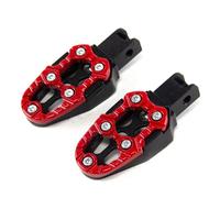 1 par de Pedales universales de aleación de Aluminio para Motocicleta para Kawasaki(Red)