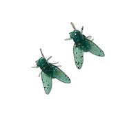 1 par de pendientes abstractos de simulación de mosca pequeña para fiestas, joyería abstracta para mujer, pendientes divertidos