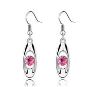 1 par de pendientes colgantes con gota de cristal para mujer, niña, pendientes con circonitas cúbicas, juego de joyas, regalos de Navidad Handy And Professional