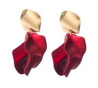 1 par de pendientes colgantes de orejas de flores elegantes para elegantes aretes de gota de pétalos para bodas y uso diario de diseño liviano presente para mujeres de todas las edades