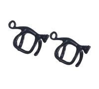 1 par de pendientes de gato de ojos verdes con puños de aleación, cómodos oídos, pendientes únicos para gatos, accesorios de fiesta, joyas, pendientes de declaración, talla única, como se describe