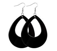 1 par de pendientes de neones para mujer, color rojo, verde, colorido, vintage, ligero, joyería de moda para los años 80 y 70, gota de agua vintage, One Size, como se describe, como se describe