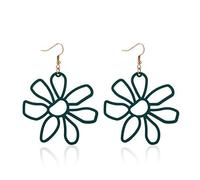 1 par de pendientes para mujer, clip de flor, colgante de oreja, cuelgan para mujer, pendientes de joyería, accesorios de San Valentín, regalo de Navidad, prácticaOperación fácil