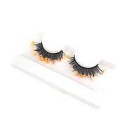 1 par de pestañas postizas, lentejuelas de mariposa, pestañas de neón con purpurina, pestañas rusas de visón sintético, extensiones de pestañas postizas esponjosas 3D, pestañas suaves 3D para