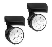 1 par de piezas de repuesto para maleta, con ruedas giratorias de 360 grados, para reparación de alta resistencia, 1