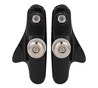 1 par de piezas ligeras para bicicleta de carretera, piezas plegables para bicicleta, zapatas de freno, piezas de accesorios (Negra)