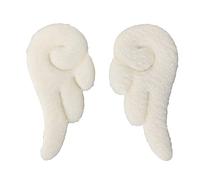 1 par de pinzas para el pelo con alas de ángel, de felpa, clips de pelo de dibujos animados, accesorios de cosplay para niñas y mujeres ()