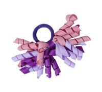 1 par de pinzas para el pelo de cinta rizada para niños, diseño floral arcoíris, versátil, versátil