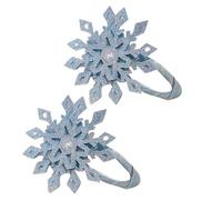 1 par de pinzas para el pelo de copos de nieve para festivales de Navidad, pasadores laterales para mujeres y niñas, accesorios de celebración de vacaciones