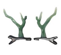 1 par de pinzas para el pelo de cuerno de dragón 3D para Halloween, accesorios de disfraz antiguo, pinzas de pico de pato InsStyle, herramienta de peinado