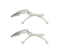 1 par de pinzas para el pelo para chicas calientes con colgante de perlas, pasadores para el pelo, trenzas, coletas de caballo para adolescentes y niñas
