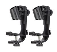 1 par de Pinzas para Micrófono de Tambor, Abrazadera de Montaje de Soporte de Micrófono para Tocar, Abrazadera de Borde de Tambor de 6x13cm