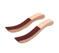 1 par de Placas de Lijado de Cabeza de Martillo de Piano, Teclado Eléctrico en Forma de S Martillo de Pulido de Fieltro de Madera Maciza para Reparación