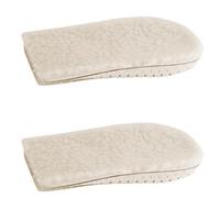 1 par de plantillas cálidas para zapatos, invisibles, aumentan la altura, transpirables, para levantamiento de talón, para uso diario y confianza