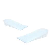 1 par de plantillas de aumento de altura para mujeres y hombres, medias plantillas acolchadas con aire para aumentar la altura de 2 cm/3,5 cm/5 cm (azul, 2 cm)