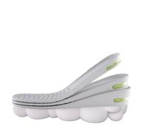 1 par de plantillas ortopédicas for aumentar la altura los pies, deportivas aire(3.5cm-Gray,EU35-36)