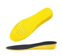 1 par de plantillas transpirables con absorción impactos invisibles for aumentar la altura del talón, almohadilla amarilla Para hombres y mujeres(2-Yellow-H 2.5 cm,EU 41-44(270mm))