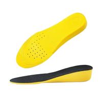 1 par de plantillas transpirables con absorción impactos invisibles for aumentar la altura del talón, almohadilla amarilla Para hombres y mujeres(3-Yellow-H 3.5 cm,EU 35-40(250mm))