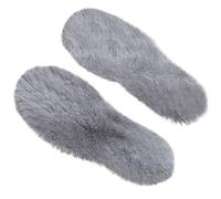 1 par de plantillas unisex de lana para zapatos de invierno con cojín térmico grueso cálido para zapatos para mujeres y hombres, plantillas de lana para botas