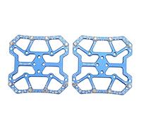 1 par de Plataforma de Pedales automáticos para Bicicleta, Pedales y Tacos de Bicicleta, Pedales automáticos convertidos en Pedales Planos, Plataforma de Pedales (Azul)