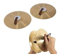 1 Par De Platillos Crash De 14 Pulgadas Platillos De Mano De PercusióN Tradicional Instrumento De PercusióN Manual De AleacióN Para InterpretacióN De Banda MúSica De Instrumentos