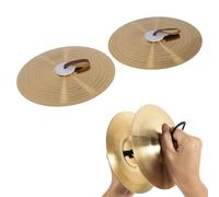1 Par De Platillos Crash De 16 Pulgadas Platillos De Mano De PercusióN Tradicional Instrumento De PercusióN Manual De AleacióN Para InterpretacióN De Banda MúSica De Instrumentos