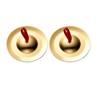 1 Par De Platillos Mano Cobre Para Niños Pequeños Banda Gongs Instrumento Percusión Musical Rítmico Juguete Hecho A Mano Para Niños Pala Cobre Duradera