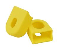 1 par de protección de manivela de bicicleta de carretera de silicona cubierta de protección de manivela de piñón fijo de fibra de carbono accesorios de bicicleta herramienta de fijaciónOperación