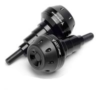 1 par de protectores de aluminio for motocicleta, deslizadores de cuadro compatibles con MT 07 2021 2022 MT-09 MT 09 2014-2020(MT09 Black)