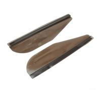 1 par de protectores de cejas con visera solar para espejos retrovisores laterales para proteger contra el agua, la nieve y el humo en los espejos laterales del vehículo (negro)