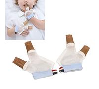 1 par de Protectores de Dedos para Niños y Bebés, Protector de Silicona para el Cuidado del bebé (M)