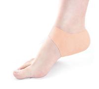 1 par de protectores de talón de gel de silicona para el cuidado de los pies agrietados, alivio del dolor, almohadilla de cojín antigrietas para espolones, agrietados, ampollas de pies