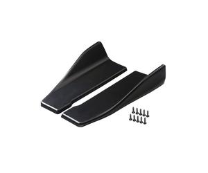 1 Par de Protectores Universales para Parachoques Trasero de Coche, 35 cm, Protectores de Esquinas Traseras, Accesorios para Coche (Negro)